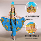 新疆维吾尔族舞蹈表演服装少数民族广场舞台印度肚皮舞服饰
