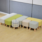创意时尚长条凳子矮凳沙发凳布艺换鞋凳试鞋凳实木圆凳条凳小板凳