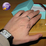 香港代购Tiffany 925纯银戒指蒂芙尼1837对戒男女情侣款婚戒指环