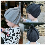 宝宝针织毛线帽子婴儿男女童秋冬季风车尖尖帽韩版保暖套头小孩帽