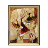 手绘抽象油画欧式家居客厅卧室走廊玄关挂画酒店装饰画浪漫芭蕾舞