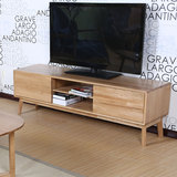 日式 纯实木 现代 简约北欧电视柜 橡木宜家小户型电视机柜组合