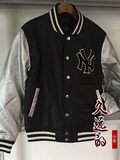 MLB棒球服正品代购2015冬装NY皮夹克男女士加厚外套54200.57500