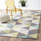 时尚简约现代欧式宜家地毯客厅茶几沙发地毯卧室床边手工地毯定制