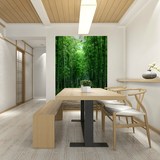 无缝大型壁画3d立体竹林风景绿色竹子护眼电视客厅玄关背景墙纸