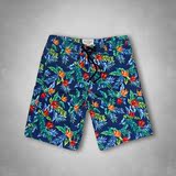特价限购 Abercrombie Fitch AF现货 男士夏季沙滩泳裤印花短裤