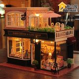 diy小屋 法国咖啡之旅手工建筑模型拼装玩具别墅送生日礼物女生