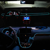 汽车LED装饰灯 气氛灯 EL冷光线 带边 冷光片车内氛围灯改装 夹式
