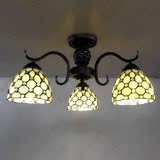欧式艺术灯暖色水晶珠吸顶吊灯 厨房饭厅卫生间小客厅餐桌吸顶灯