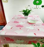 【棉生活】纯棉手工布艺桌布hello kitty粉色粉嫩可爱甜美可定做