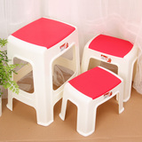 2张包邮大中小双面塑料方凳加厚防滑凳儿童矮凳成人高凳换鞋凳子