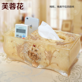 百货预售创意纸巾盒欧式餐巾树脂抽纸盒茶几遥控器多功能收纳盒