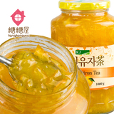 糖糖屋零食 韩国原装进口 KJ蜂蜜柚子茶1000g 水果茶冲饮果味茶
