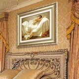 装饰画床头卧室挂画美式欧式现代简约温馨浪漫壁画酒店横幅人物