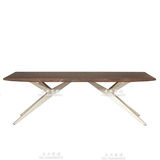 北欧宜家创意 实木 办公桌会议桌餐桌洽谈桌原木书桌电脑桌长桌子