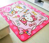 Hello Kitty 卡通地毯儿童玩耍爬行垫卧室床边垫客厅珊瑚绒脚垫