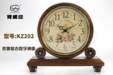 中式木制台钟木质客厅欧式座钟时钟坐钟卧室装饰静音钟表 包邮