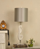白色陶瓷欧式台灯家居工艺装饰品现代简约创意抽象卧室书房床头灯