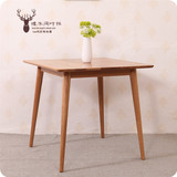 日式小餐桌白橡全实木宜家时尚双人餐桌咖啡桌休闲桌小户型包邮