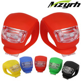 MZYHR自行车灯青蛙灯警示灯硅胶尾灯LED硅胶青蛙夜骑自行车装备