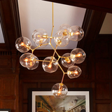 Lindsey吊灯设计师北欧创意分子吊灯个性餐厅客厅别墅玻璃球吊灯