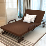 躺椅隱形简易折叠折叠床单人办公室午休午睡加固实木板床简M4H