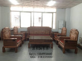 YL355现货花梨沙发十件套组合 客厅古典雕花整装 中式红木家具