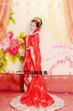 新娘礼服唐装汉服中式结婚嫁衣婚服古装女服装古代红色皇后武则天