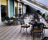 美式铁艺户外阳台休闲桌椅组合咖啡厅奶茶店酒吧吧台桌椅套件批发