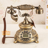 欧式电话机家用 仿古电话机客厅 复古电话机座机 高档古典电话机