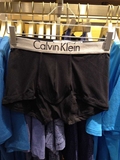 Calvin Klein中腰黑白边ck男士舒适纯棉速干底裤性感平角内裤正品