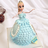 爱伊堡蛋糕 生日蛋糕 冰雪奇缘 芭比娃娃 公主蛋糕 长沙广州北京
