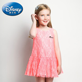 disney/迪士尼正品童装 女童时尚蕾丝连衣裙 儿童夏装气质裙子