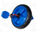 儿童手推车轮子  儿童脚蹬三轮车轮子带轴承坚固轮橡胶童车配件轮