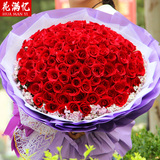 99朵红玫瑰花束求婚鲜花北京上海杭州深圳广州大连 同城速递送花