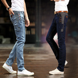 厂家直销一件代发四季款新款男士韩版青少年修身小脚牛仔裤