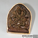 尼泊尔手工打造 红铜擦擦 黄财神模具 擦什贡 佛像  佛像清晰