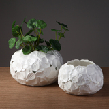 欧式白色陶瓷创意镂空花瓶家具家庭电视柜房间装饰品摆件创意摆设