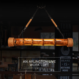 loft美式乡村复古吊灯酒吧咖啡厅餐厅灯具竹筒创意个性麻绳吊灯