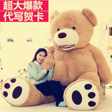 美国大熊毛绒玩具泰迪熊超大号公仔抱抱熊送女友生日礼物2米1.8米