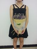 杭州彩色紫色满天星鲜花干花花束礼盒表白求婚生日母亲节礼物