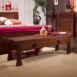 汉唐林韵 现代卧室家具 床边柜换鞋凳 实木床尾凳 中式床边凳