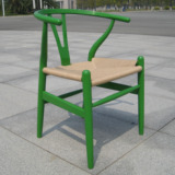 时尚休闲椅子绿色贵妃椅 全实木精品餐椅扶手椅 太师椅个性靠背椅
