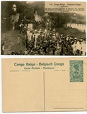 1910年代比属刚果巴索科等待殖民地部长的人群邮资片