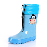 保暖雨鞋男女童加绒冬季小学生雨鞋防滑雪地雨靴儿童卡通雨鞋包邮