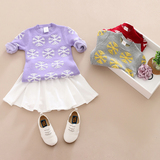 女宝宝针织衫毛衣裙春秋长袖婴儿套头毛线衣1-3岁女小童韩版毛衣
