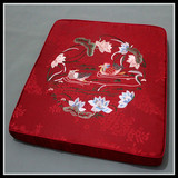 特价中式古典鸳鸯戏水刺绣沙发家具坐垫红木椅子座垫海绵椅垫定做