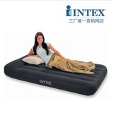 INTEX单人内置枕头充气床 双人折叠户外充气床垫气垫野营家用床垫