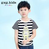 gxgkids童装男童夏装新款男童短袖T恤儿童条纹T恤A5244150