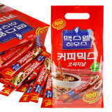韩国进口咖啡 麦斯威尔三合一速溶咖啡原味咖啡粉包邮11.8g*100条